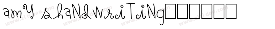amy shandwriting字体转换
